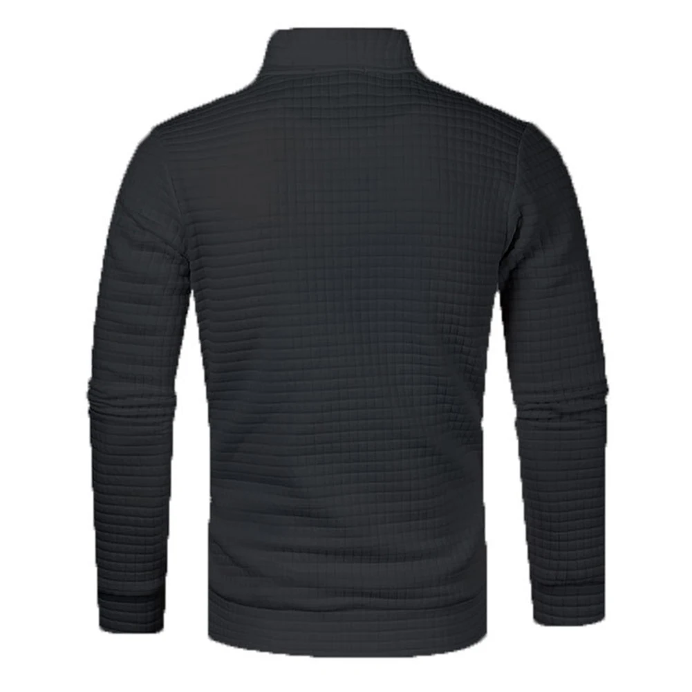 Black Men's Solid Color 1/4 Zip up Sweatshirt Waffle Knit Long Sleeve Pullover Top with Half Turtleneck Black S 2XL
Black Men's Solid Color 1/4 Zip up Sweatshirt Waffle Knit Long Sleeve Pullover Top with Half Turtleneck Black S 2XL