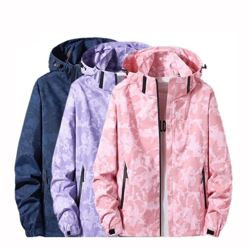 Hiking Jackets Men Women Removable Hooded Coat Windbreak Waterproof Outdoor Climbing Camping Cycling Camouflage Jacket
Hiking Jackets Men Women Removable Hooded Coat Windbreak Waterproof Outdoor Climbing Camping Cycling Camouflage Jacket