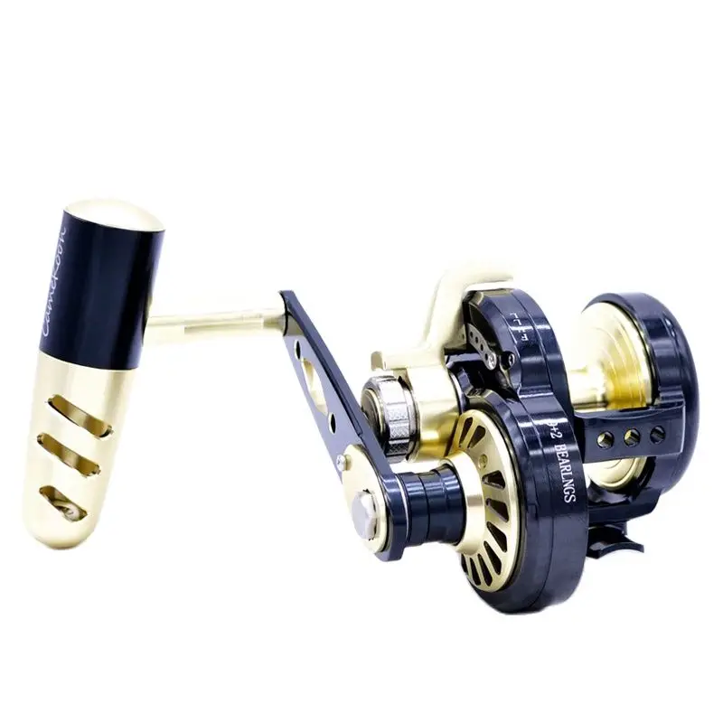 

CAMEKOON Slow Jigging Fishing Reel Overhead Reel Left Right handle 32kg Drag Power CNC Saltwater Trolling Big Game Fishing Reel