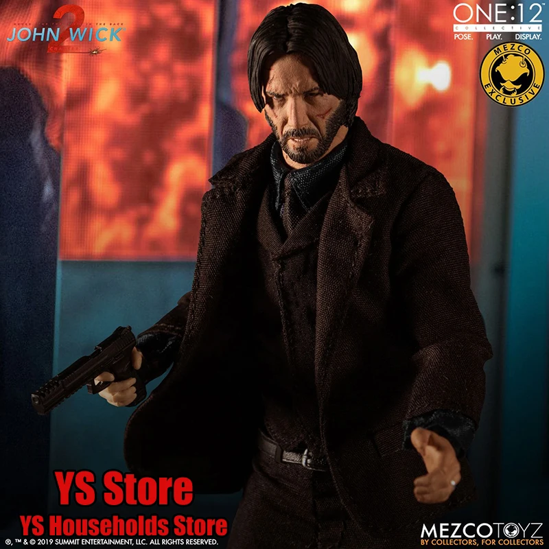 Mezco 1/12 Scale John Wick Movable Action Figure Pet Dog Delicate Model Gun Accessory 6" Full Set Male Soldier Model Toys
Mezco 1/12 Scale John Wick Movable Action Figure Pet Dog Delicate Model Gun Accessory 6" Full Set Male Soldier Model Toys