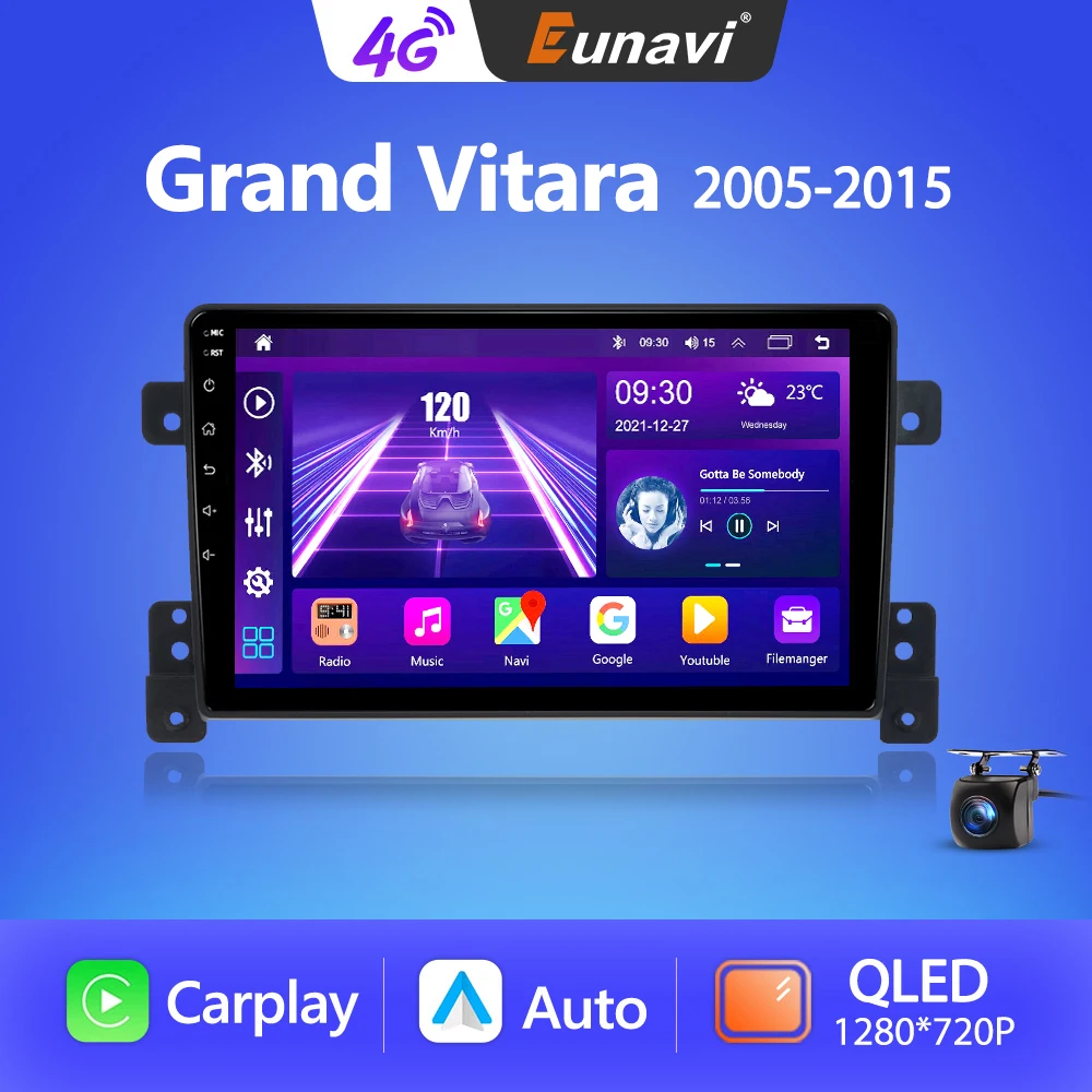

Eunavi 2Din Android Auto Radio For Suzuki Grand Vitara 2005 -2015 Car Multimedia Player Stereo Video 2 Din GPS Carplay No DVD