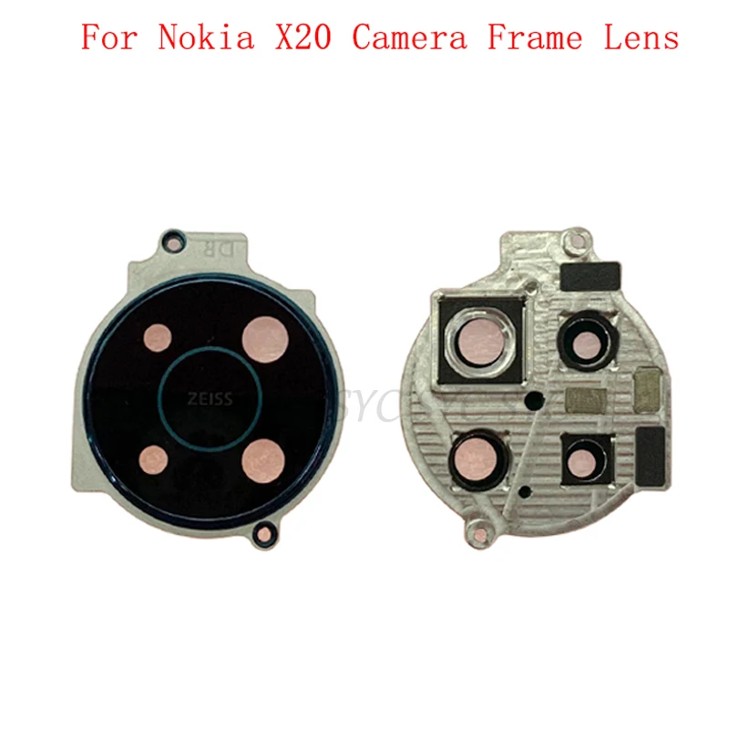 Back Rear Camera Lens Glass with Frame Holder For Nokia X20 Camera Frame with Lens Repair Parts
Back Rear Camera Lens Glass with Frame Holder For Nokia X20 Camera Frame with Lens Repair Parts