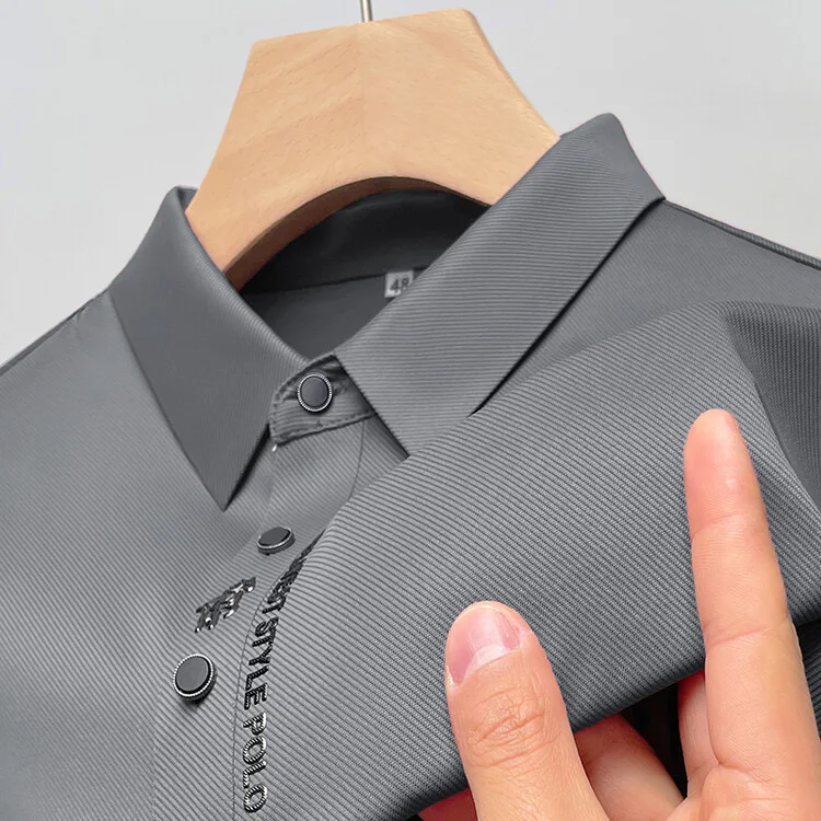 Brand high-end ice silk short sleeved men's POLO shirt 2024summer fashionable embroidery design top breathable and cool T-shirt
Brand high-end ice silk short sleeved men's POLO shirt 2024summer fashionable embroidery design top breathable and cool T-shirt