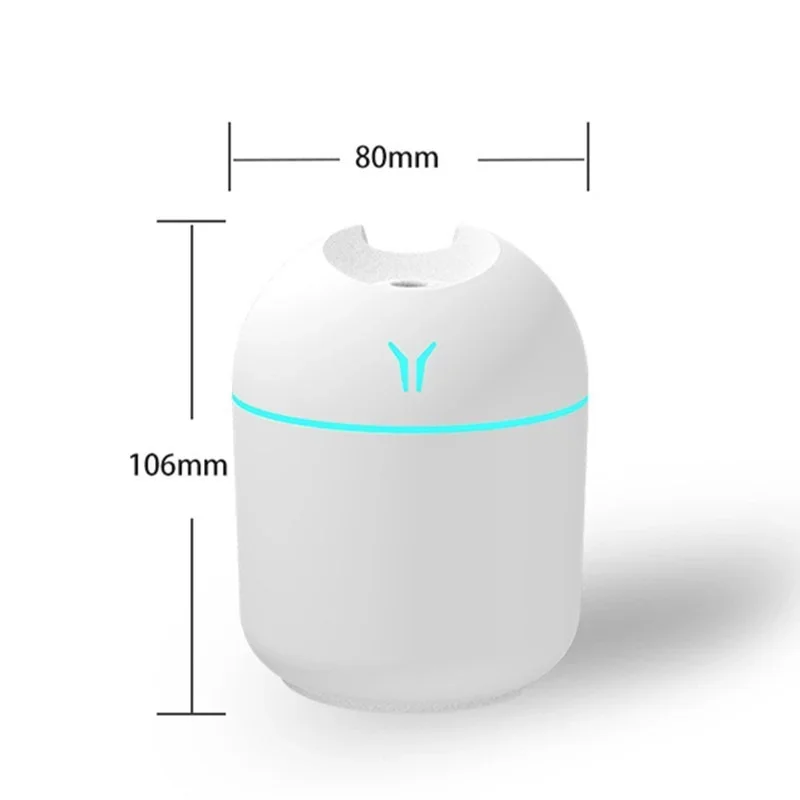 Mini humidificateur d'aromathérapie pour la maison, diffuseur d'huiles essentielles USB, supporter ficateur d'air de voiture, lumière romantique, 250ml 6