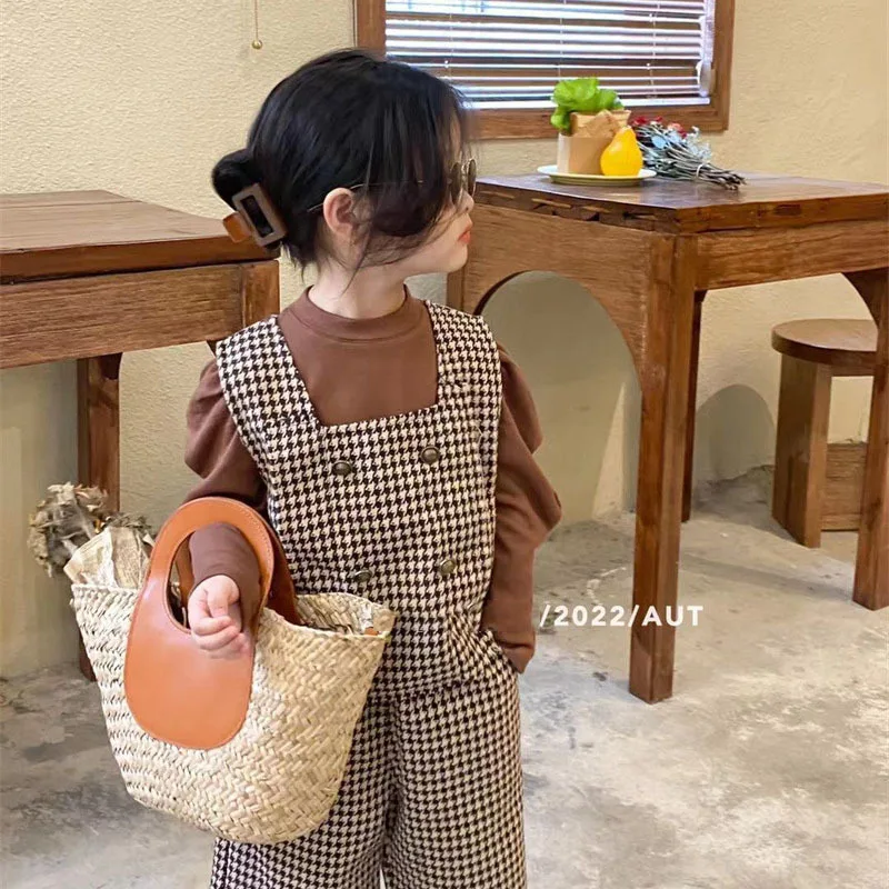 Girls' Long Sleeve Suit Autumn New Korean Version Children's Plaid Fashion Vest Pants Vest Three Piece Suit Kids Clothes
Girls' Long Sleeve Suit Autumn New Korean Version Children's Plaid Fashion Vest Pants Vest Three Piece Suit Kids Clothes