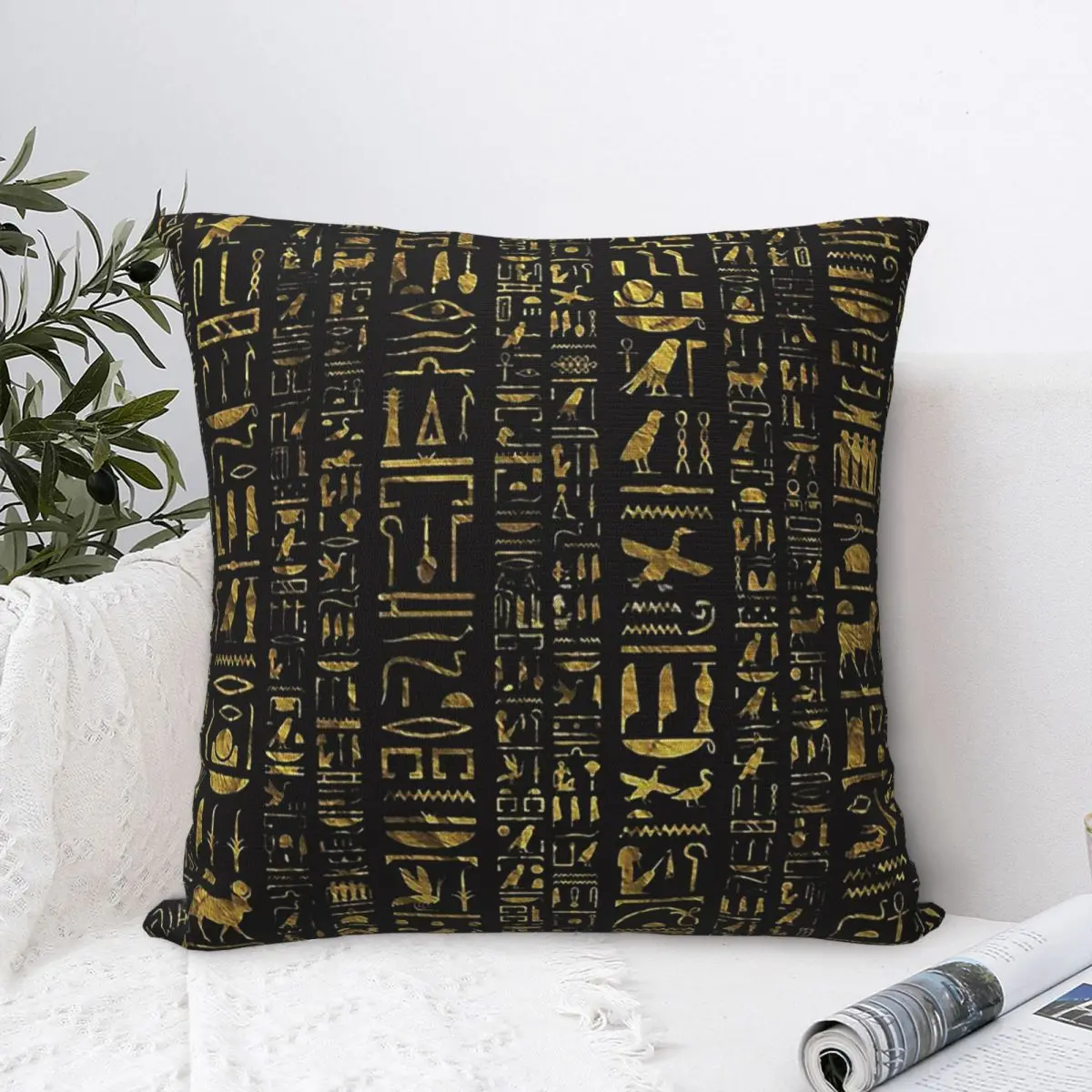 Egyptian Hieroglyphs Vintage Glod Throw Pillow Case Ancient Egypt Backpack Cojines Covers DIY Printed Soft Chair Decor
Egyptian Hieroglyphs Vintage Glod Throw Pillow Case Ancient Egypt Backpack Cojines Covers DIY Printed Soft Chair Decor