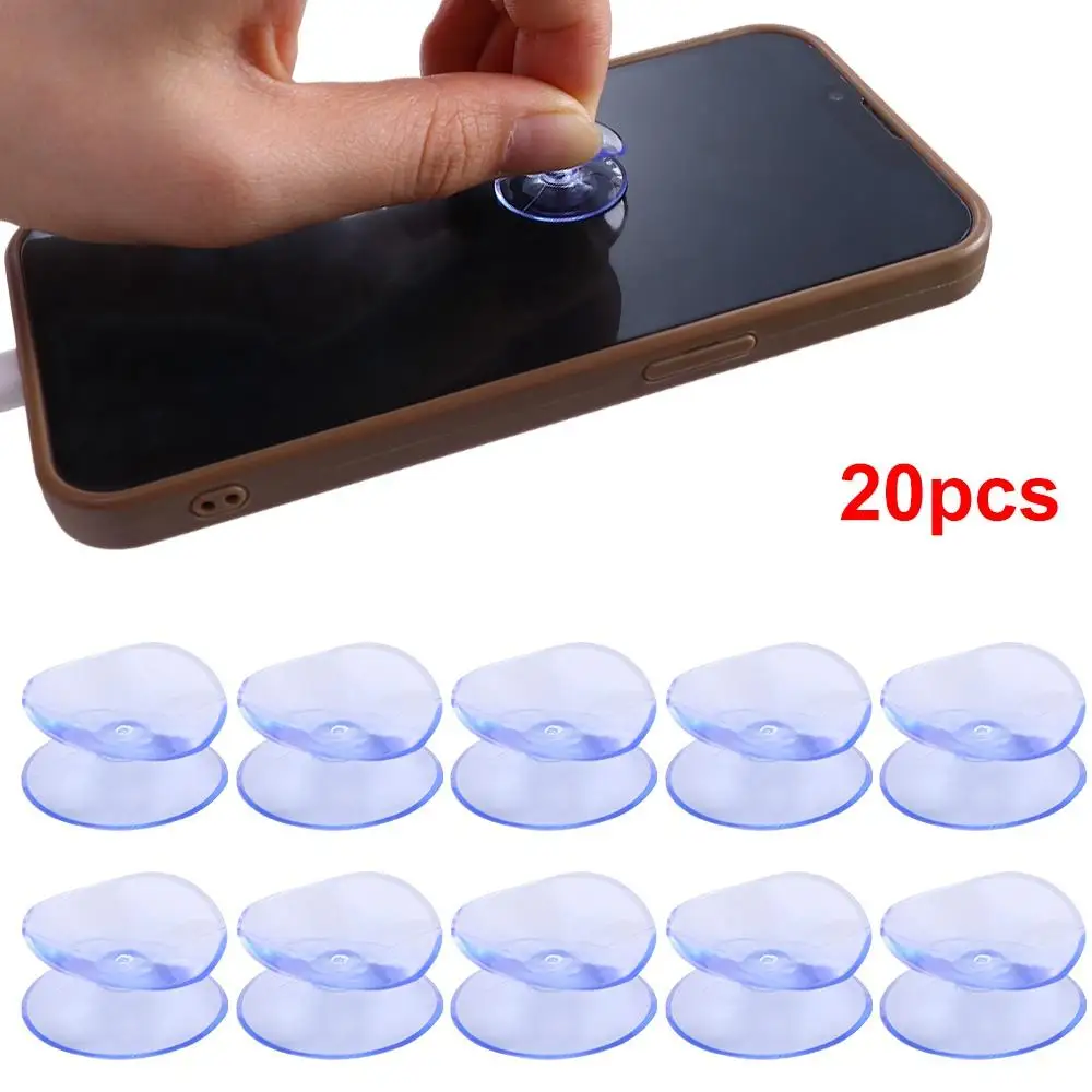 

20Pcs PVC Double-Sided Suction Cup Top Spacer Transparent Vacuum Vacuum Suckers Without Trace Non-Slip Sucker Pad Bathroom