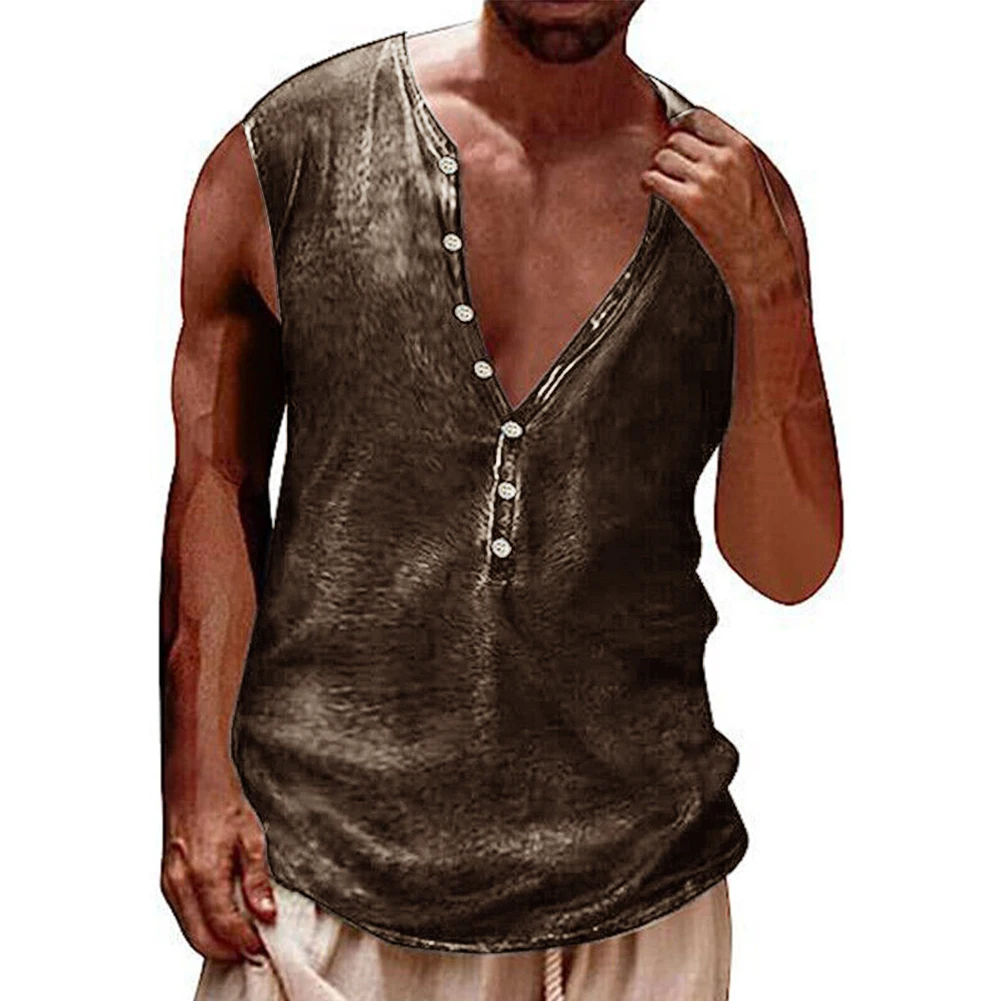 Men Vintage Tank Top Button Workout Casual Muscle Sleeveless Tee T-Shirt Gym Sports Vest Streetwear Tops Hip Tee Undershirt
Men Vintage Tank Top Button Workout Casual Muscle Sleeveless Tee T-Shirt Gym Sports Vest Streetwear Tops Hip Tee Undershirt