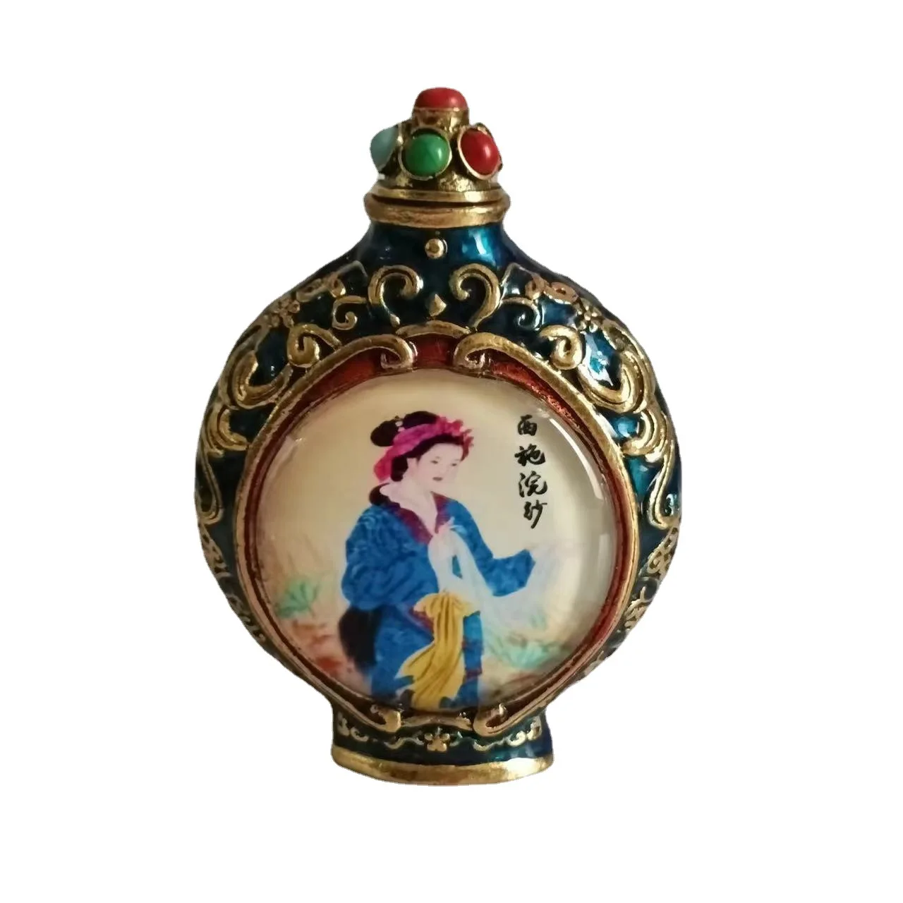 Antique miscellaneous handicrafts Antique Tibetan silver inlaid four beauty snuff bottle Night light snuff bottle
Antique miscellaneous handicrafts Antique Tibetan silver inlaid four beauty snuff bottle Night light snuff bottle