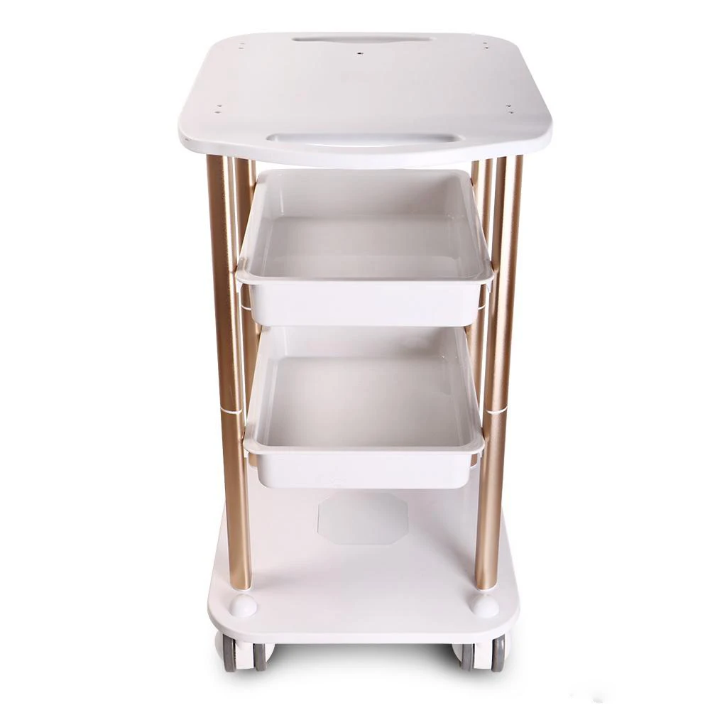 

High Quality Assembled Steel Frame Stable Trolley Cart Stand Tray For RF Cavitation IPL Laser Salon Spa Use Beauty Machine