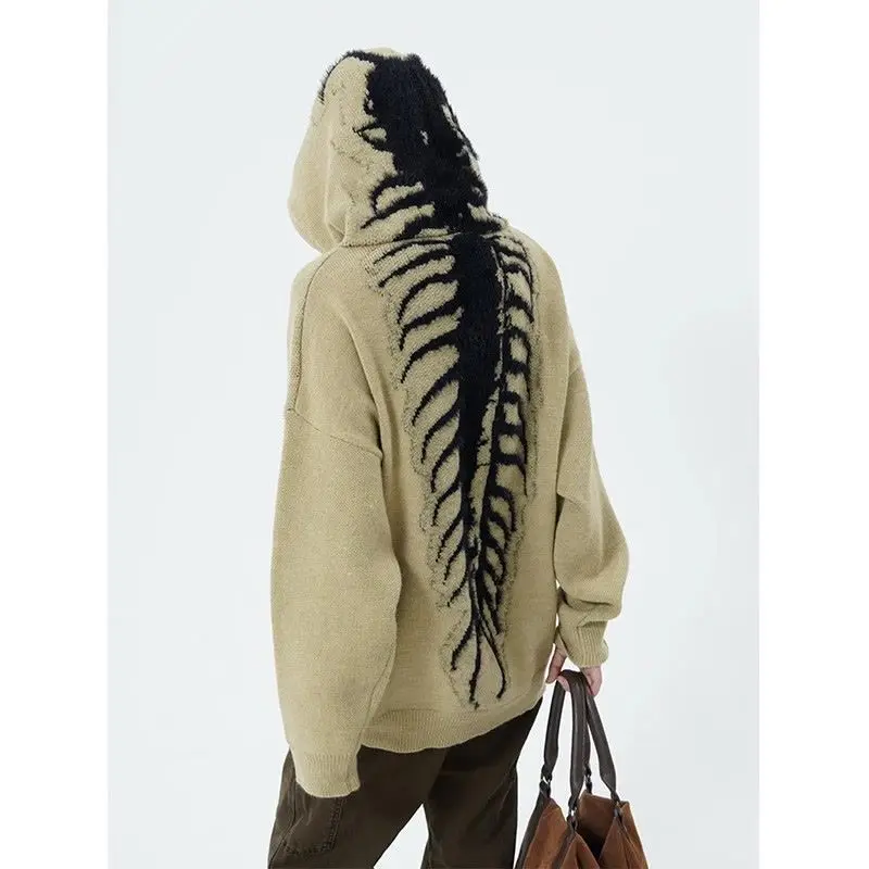 Korean Fashion Autumn Winter Slouchy Hooded Sweaters Oversize Women High Street Knitwear Sweater Pullover Trend Top Sueter Mujer
Korean Fashion Autumn Winter Slouchy Hooded Sweaters Oversize Women High Street Knitwear Sweater Pullover Trend Top Sueter Mujer