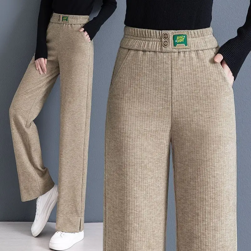 High Waisted Pants Women's Winter Thick Warm Wide Leg Loose Fashionable Street Clothing Pure Straight New X424
High Waisted Pants Women's Winter Thick Warm Wide Leg Loose Fashionable Street Clothing Pure Straight New X424