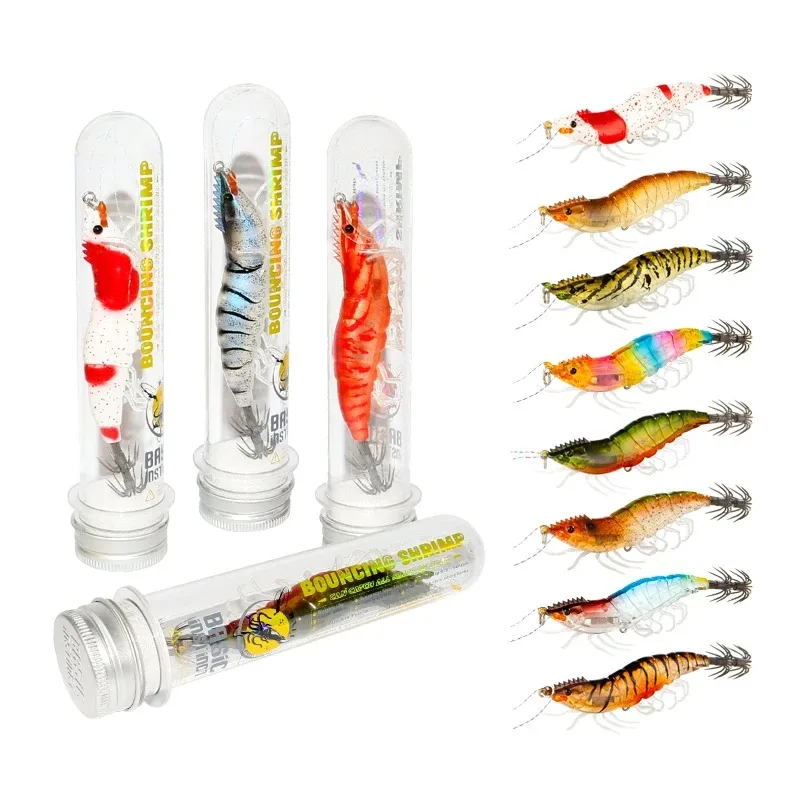 ILIRE 10Pcs Bottled Fishing Lure Simulated Wooden Shrimp 8cm10g Artificial Hard Bait Luminous Squid Wobbler for Pike Freshwater
ILIRE 10Pcs Bottled Fishing Lure Simulated Wooden Shrimp 8cm10g Artificial Hard Bait Luminous Squid Wobbler for Pike Freshwater