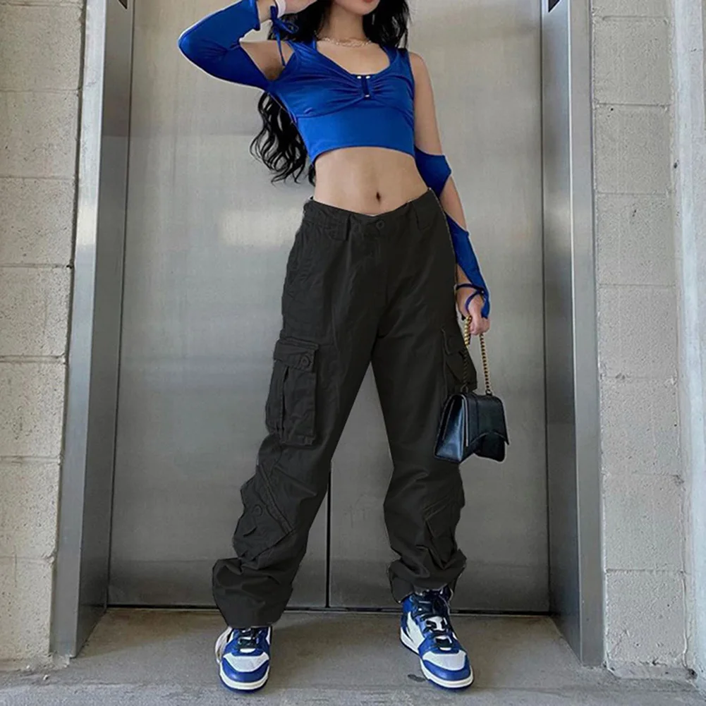 Womens Trousers Cargo Jeans Flared Bell-bottoms High Waisted Hippie Outfits Relaxed Solid Color Clothes Female Cargo Pants
Womens Trousers Cargo Jeans Flared Bell-bottoms High Waisted Hippie Outfits Relaxed Solid Color Clothes Female Cargo Pants