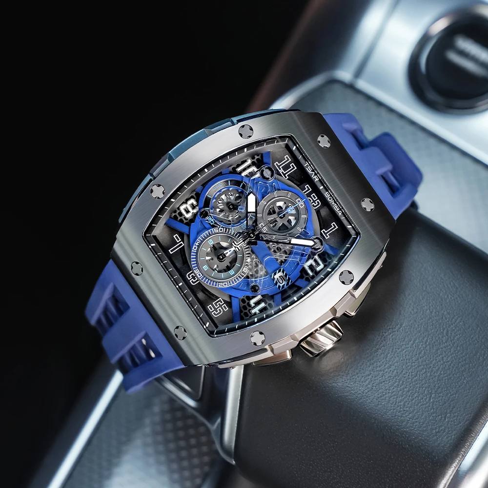 TSAR BOMBA Brand Casual Men's Watch Luxury Brand Casual Sports Watch Men's 50M Waterproof Band Luminous Quartz Watch Chronograph
TSAR BOMBA Brand Casual Men's Watch Luxury Brand Casual Sports Watch Men's 50M Waterproof Band Luminous Quartz Watch Chronograph