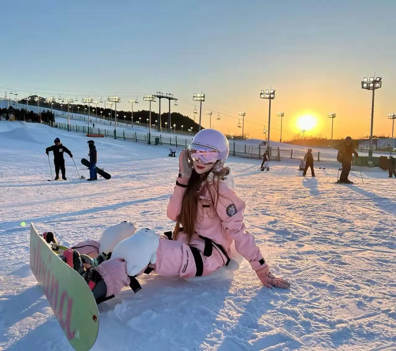 Unisex Hooded Skiing Snowboard Jumpsuit