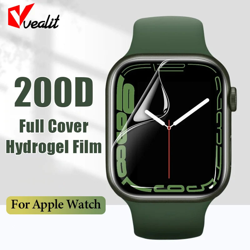 

Full Soft Hydrogel Film Screen Protector For Apple Watch 7 45mm 41mm S6 S5 S4 SE 44mm 40mm Screen Protector for iWatch S3 S2 S1