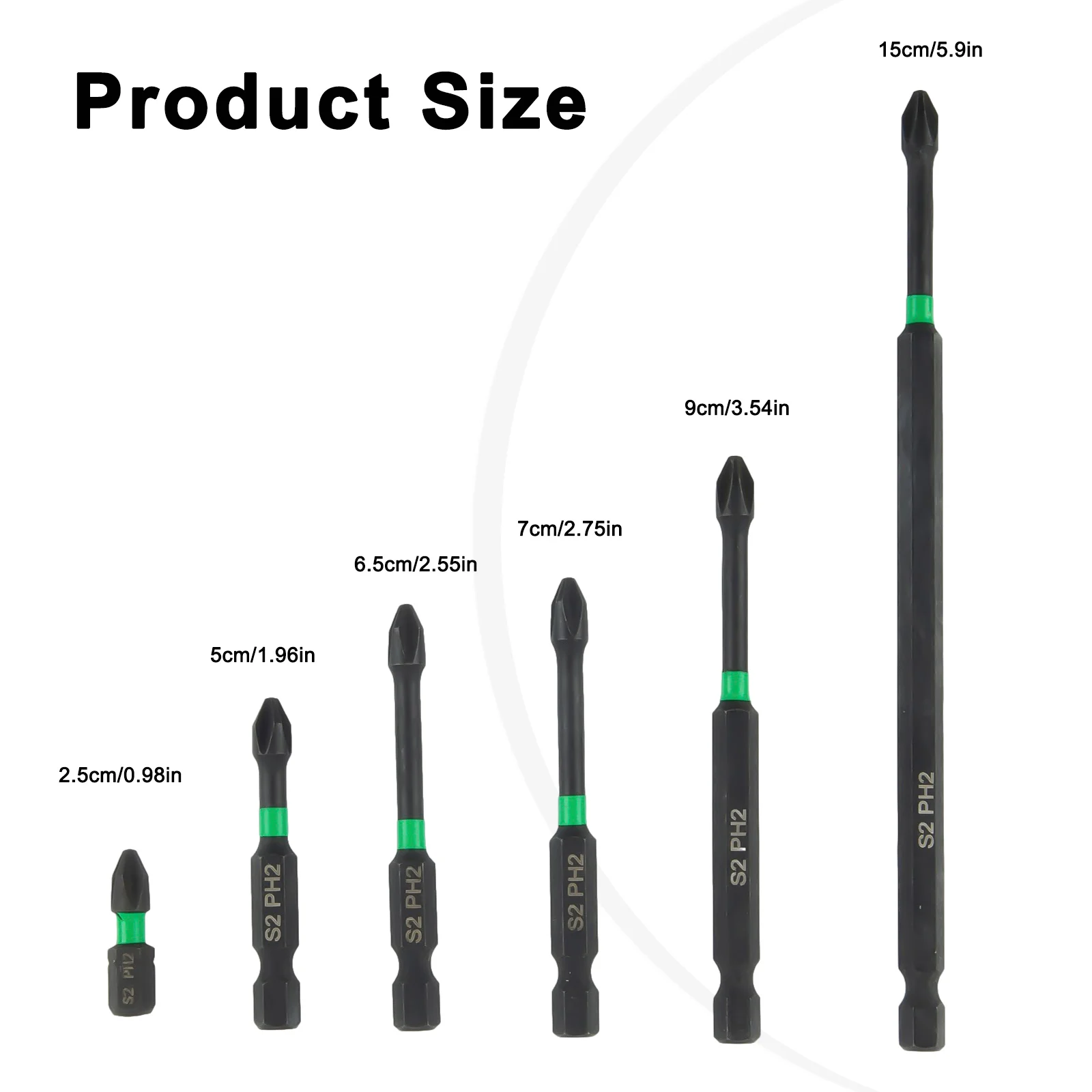 6PCS PH2 Magnetic Batch Head 25/50/65/70/90/150mm Cross Screwdriver For Electric Screwdrivers Hand Drills Impact Screwdrivers
6PCS PH2 Magnetic Batch Head 25/50/65/70/90/150mm Cross Screwdriver For Electric Screwdrivers Hand Drills Impact Screwdrivers