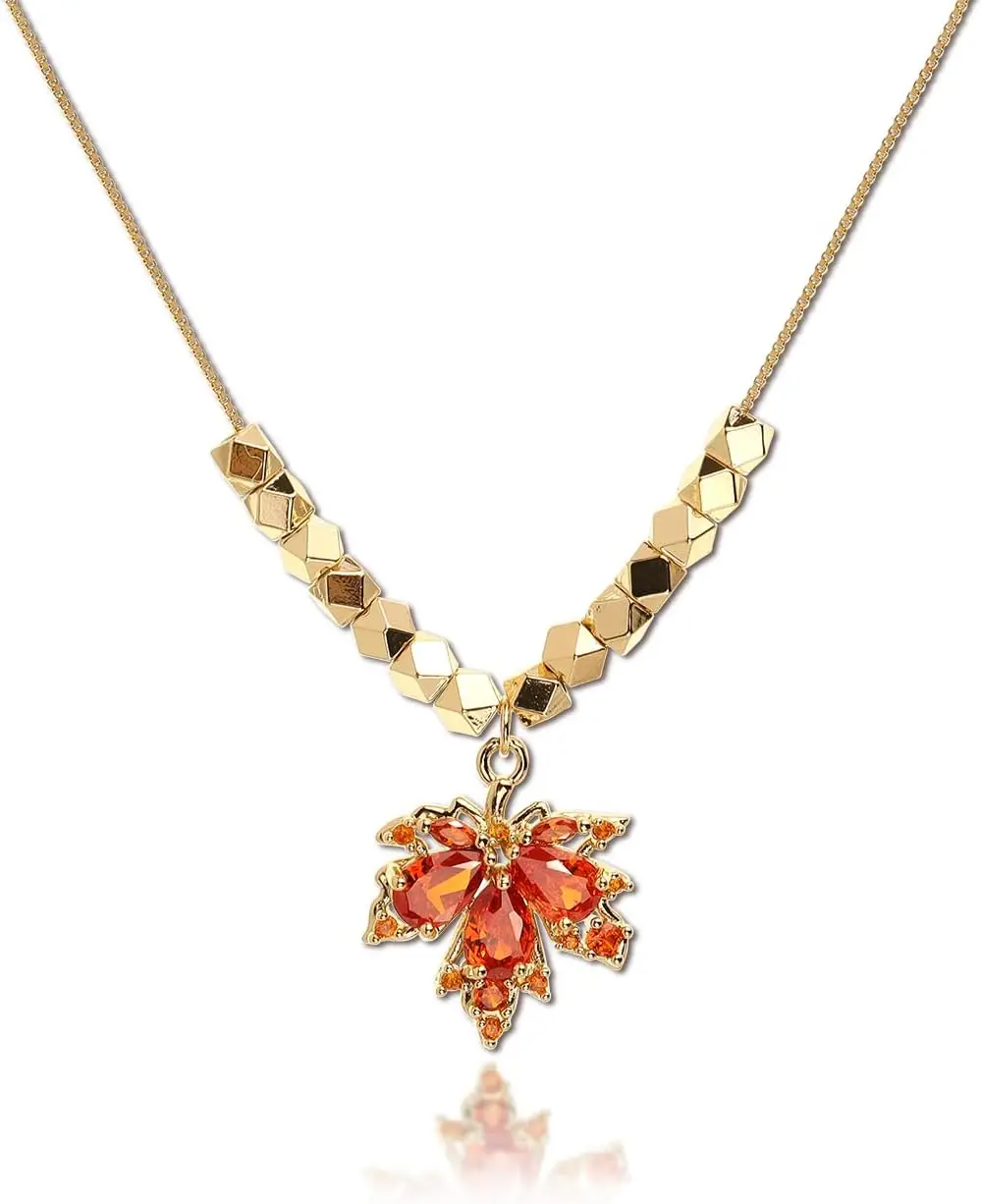 Maple Leaf Dainty Chain Simple Pendant Necklace for Women Cute Statement Rhinestone Necklace Thanksgiving Christmas Jewelry Gift 1 Mallzona S83175cd3dff34ee0919083d10474fcfey Maple Leaf Dainty Chain Simple Pendant Necklace for Women Cute Statement Rhinestone Necklace Thanksgiving Christmas Jewelry Gift Mallzona