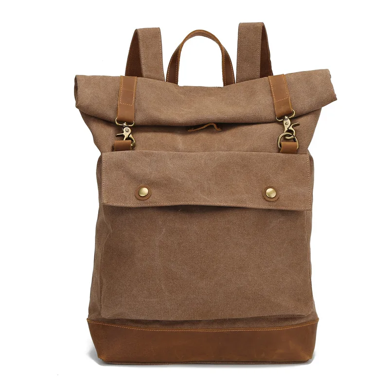 Vintage Canvas Leather Men's School Backpack bag Large capacity bag Men Travel backpack For laptop Fashion Sport women backpack
Vintage Canvas Leather Men's School Backpack bag Large capacity bag Men Travel backpack For laptop Fashion Sport women backpack