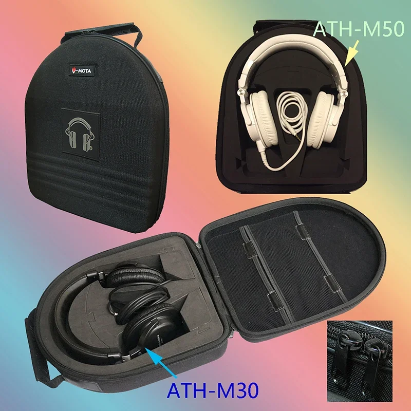 

V-MOTA TDG Headphone suitcase boxs For Audio-technica ATH-M50X ATH-M40X ATH-M50S ATH-M20X ATH-M30(headset suitcase)