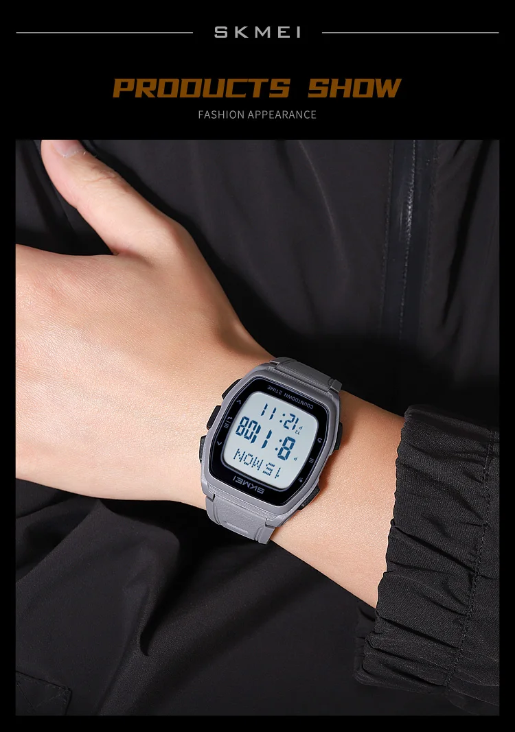 SKMEI 2441 LED Display Electronic Mens Wristwatches Waterproof Countdown Sport Watch for Men Military Digital Clock Reloj Hombre SKMEI 2441 LED Display Electronic Mens Wristwatches Waterproof Countdown Sport Watch for Men Military Digital Clock Reloj Hombre