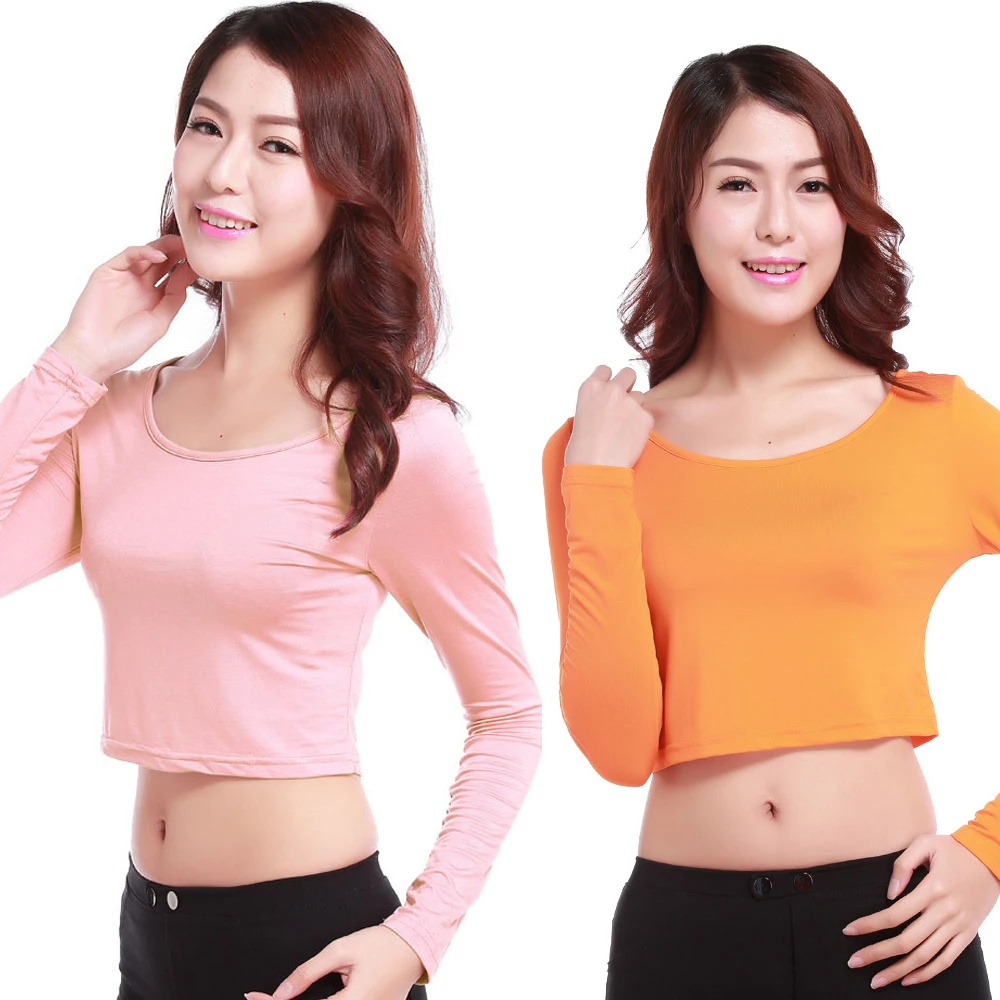 Modal T-shirt Solid Women's Clothing Multicolor Bottoming Shirt Short Top Tee Casual Long-sleeved Half-length T Shirt
Modal T-shirt Solid Women's Clothing Multicolor Bottoming Shirt Short Top Tee Casual Long-sleeved Half-length T Shirt