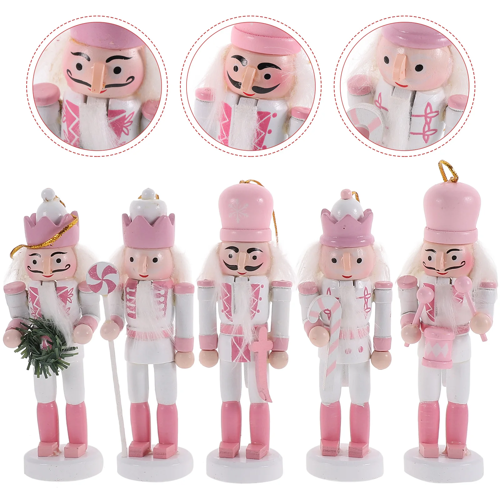 Pink Christmas Decorations Kids Nutcracker Soldier Doll Wooden Pendants New Year Ornaments For Navidad Xmas Tree Hanging
Pink Christmas Decorations Kids Nutcracker Soldier Doll Wooden Pendants New Year Ornaments For Navidad Xmas Tree Hanging