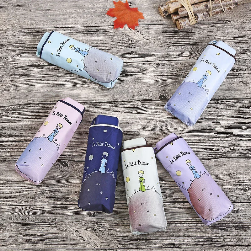 Mini Pocket Umbrellas Anti UV Folding Umbrella Little Prince Umbrella Black Coating Girl Small Umbrellas Protable Windproof
Mini Pocket Umbrellas Anti UV Folding Umbrella Little Prince Umbrella Black Coating Girl Small Umbrellas Protable Windproof