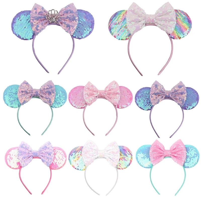 Mouse Ears Headbands Sequin Bow Hairband for Kids Girls Glitter Hair Accessories Halloween Party Creatures Theme Dropship
Mouse Ears Headbands Sequin Bow Hairband for Kids Girls Glitter Hair Accessories Halloween Party Creatures Theme Dropship