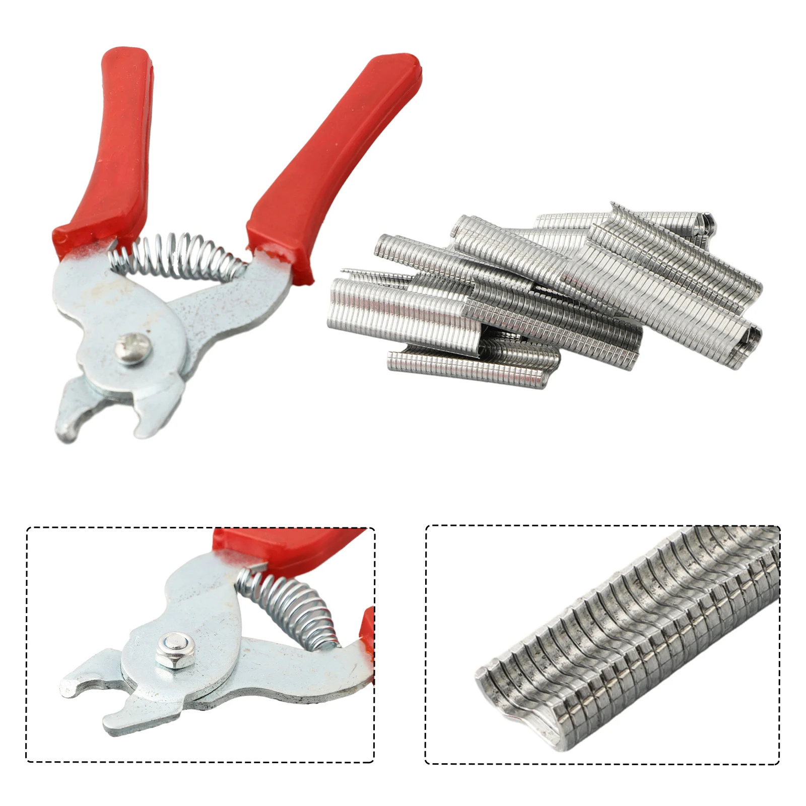 Wire Tightening Pliers Mesh Cage Pliers + 600pcs M-Ring For Cage Pliers Bird Cage Mounting Tools Rabbit Cage Netting Fencing
Wire Tightening Pliers Mesh Cage Pliers + 600pcs M-Ring For Cage Pliers Bird Cage Mounting Tools Rabbit Cage Netting Fencing