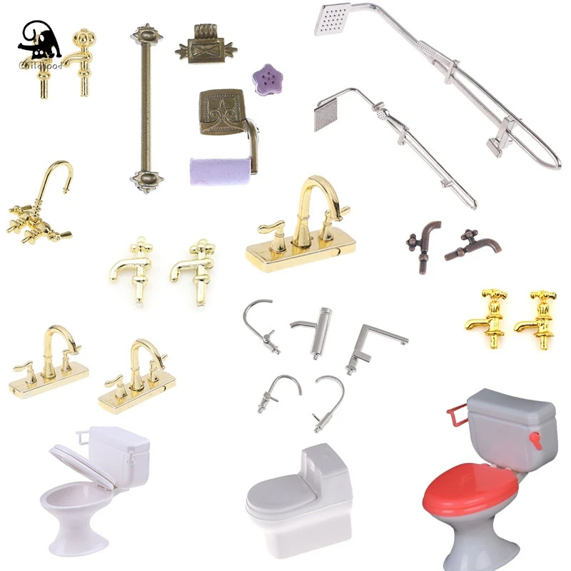 New 1/2/4pcs 1/12 Dollhouse Furniture Miniature Bath Shower Modeling Toilet Bathtub Faucet Simulation Soap Dish Towel Bar Toys
New 1/2/4pcs 1/12 Dollhouse Furniture Miniature Bath Shower Modeling Toilet Bathtub Faucet Simulation Soap Dish Towel Bar Toys