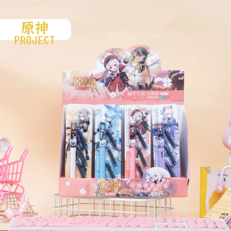 24Pcs/lot Game Genshin Impact Fountain Pen Set Replacable Ink Sac School Pens Office Supplies Stationery 
24Pcs/lot Game Genshin Impact Fountain Pen Set Replacable Ink Sac School Pens Office Supplies Stationery