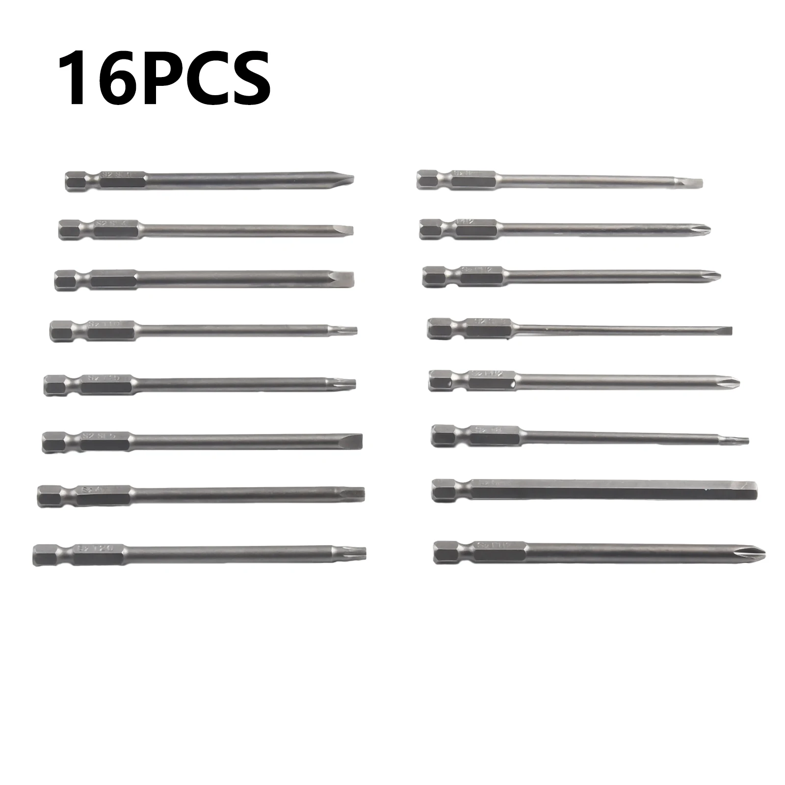 Tool Screwdriver Bits 16 Pcs Alloy Steel Drill For Air Tools Kit Magnetic Torx Hex Slotted Cross Head Brand New
Tool Screwdriver Bits 16 Pcs Alloy Steel Drill For Air Tools Kit Magnetic Torx Hex Slotted Cross Head Brand New