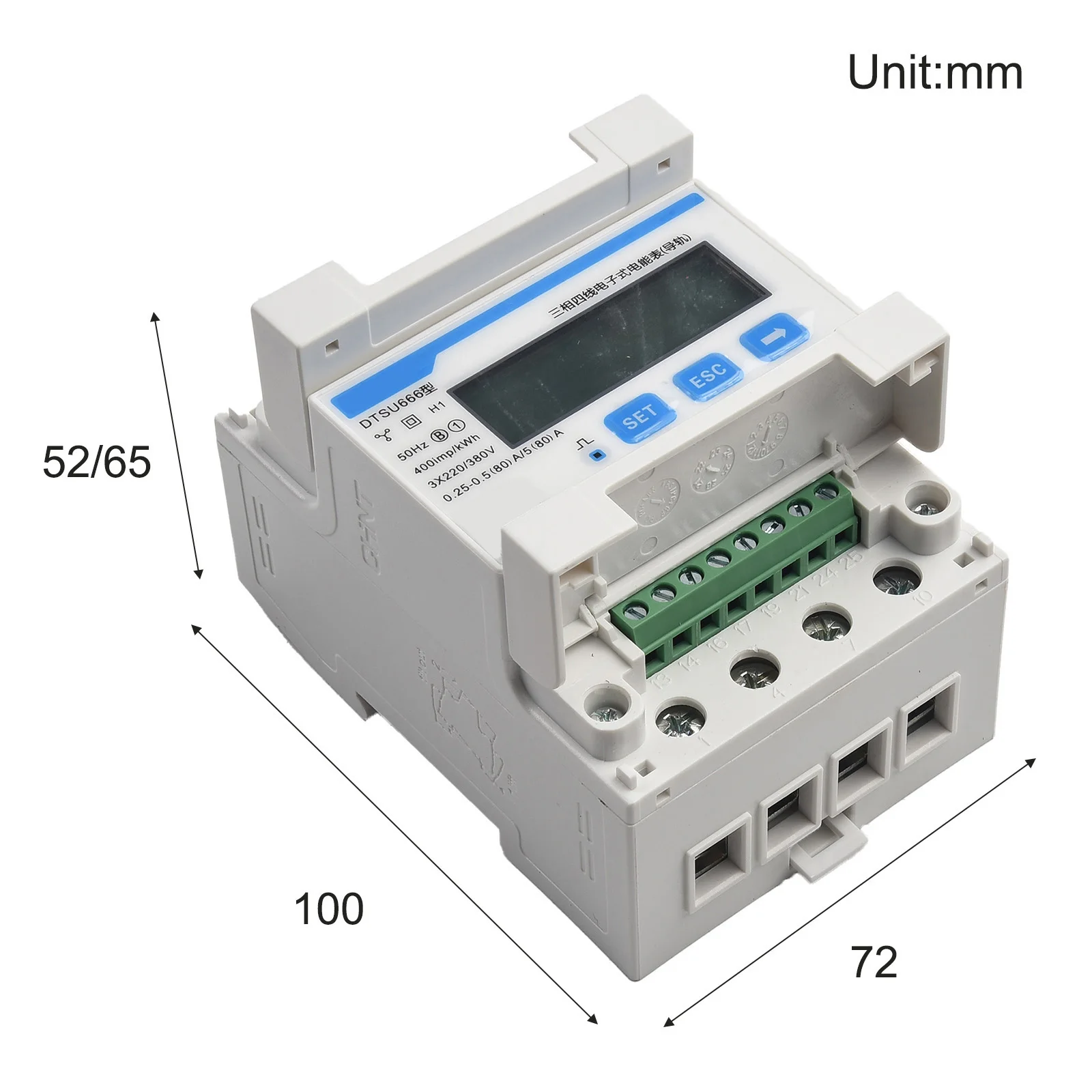 Smart Meter Energy Meter A For Import And Export 3-phase Electric Energy Meter Instrument Solar Fittings High Quality
Smart Meter Energy Meter A For Import And Export 3-phase Electric Energy Meter Instrument Solar Fittings High Quality