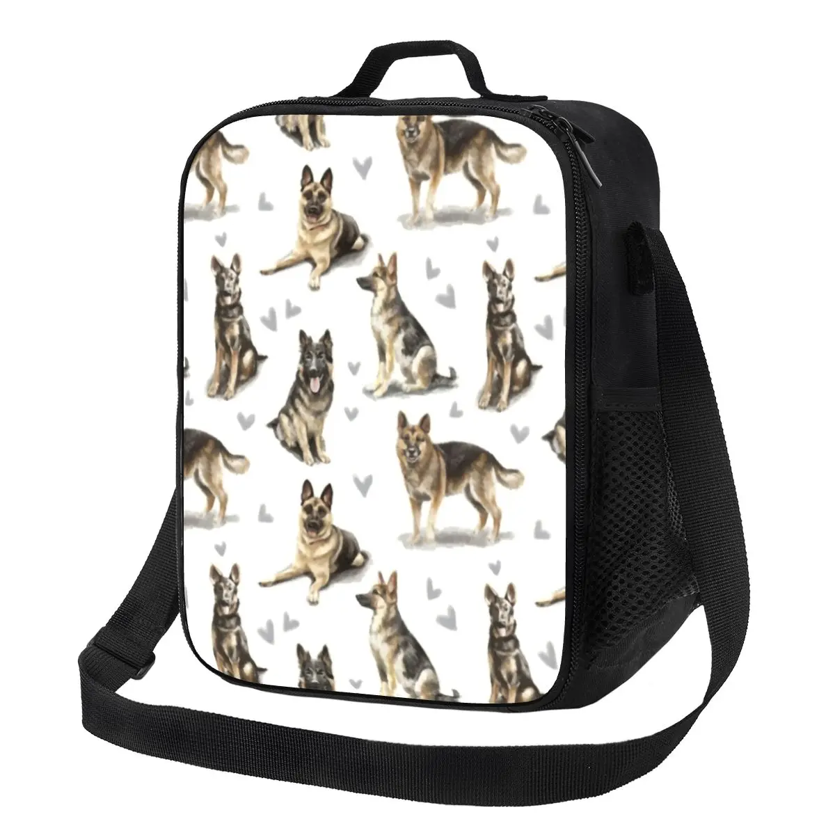 German Shepherd Puppy Insulated Lunch Tote Bag for Alsatian Wolf Dog Portable Cooler Thermal Food Bento Box Kids School Children
German Shepherd Puppy Insulated Lunch Tote Bag for Alsatian Wolf Dog Portable Cooler Thermal Food Bento Box Kids School Children