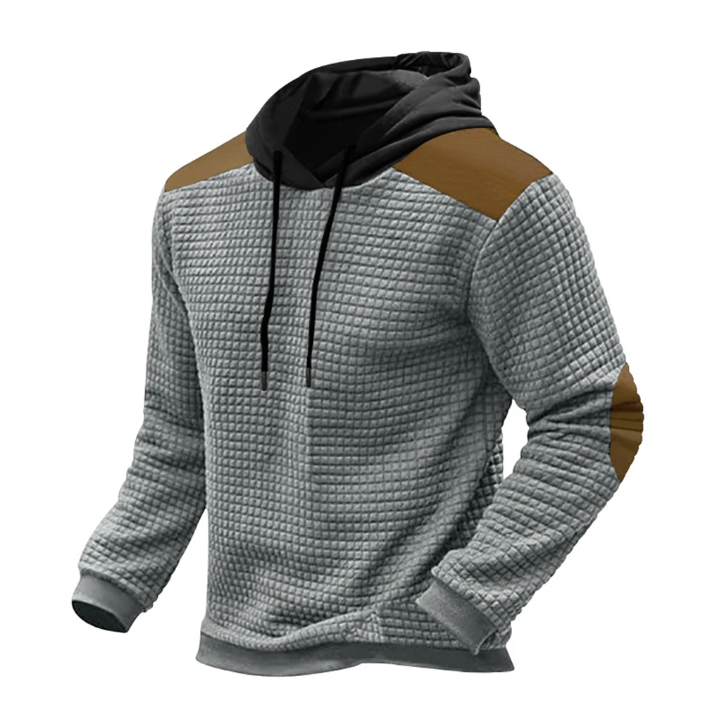 Fashion Men's Hoodies Color Patchwork Waffle Long Sleeve Hooded Sweatshirts Male Sweatwear Splice Hoodie Tops Man Clothing
Fashion Men's Hoodies Color Patchwork Waffle Long Sleeve Hooded Sweatshirts Male Sweatwear Splice Hoodie Tops Man Clothing