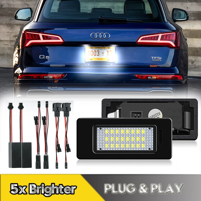2Pcs LED Number License Plate Light Lamps For Audi A3 A4 A5 A6 A7 Q3 Q5 Q7 TT A1 S3 S4 S5 S6 S7 S1 TTS TTRS Canbus 24smd White
2Pcs LED Number License Plate Light Lamps For Audi A3 A4 A5 A6 A7 Q3 Q5 Q7 TT A1 S3 S4 S5 S6 S7 S1 TTS TTRS Canbus 24smd White