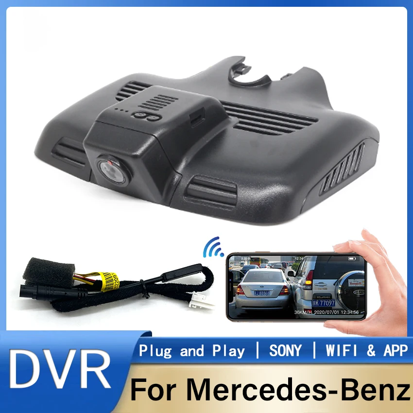 

Dash Cam For Mercedes-Benz C Class C300 GLC 220d x253 C260 w205 2015~ 2019 Plug and play Car DVR Wifi Video Recorder Camera 170°