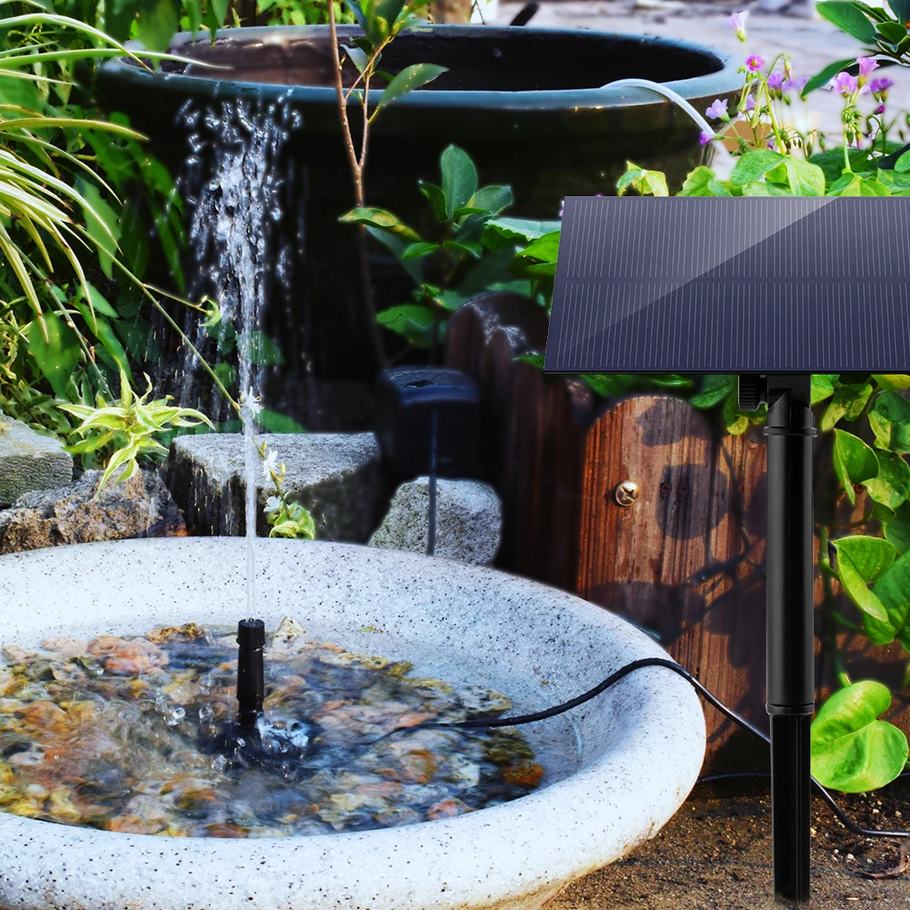 5W 5V Aquarium Pump Garden Decoration with Stake Solar Panel Water Pump Watering System Energy Saving 180L/h Kits for Fish Tank 5W 5V Aquarium Pump Garden Decoration with Stake Solar Panel Water Pump Watering System Energy Saving 180L/h Kits for Fish Tank