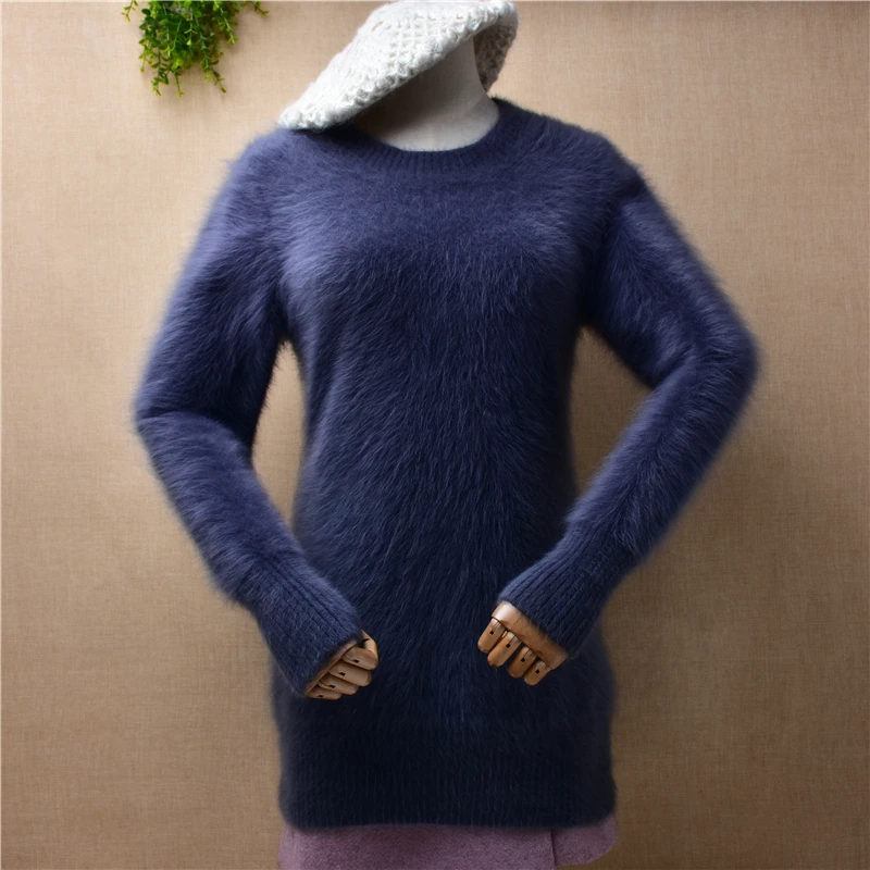 ladies women autumn winter clothing hairy mink cashmere knitted o-neck slim blouses pullover angora fur jumper sweater pull tops
ladies women autumn winter clothing hairy mink cashmere knitted o-neck slim blouses pullover angora fur jumper sweater pull tops