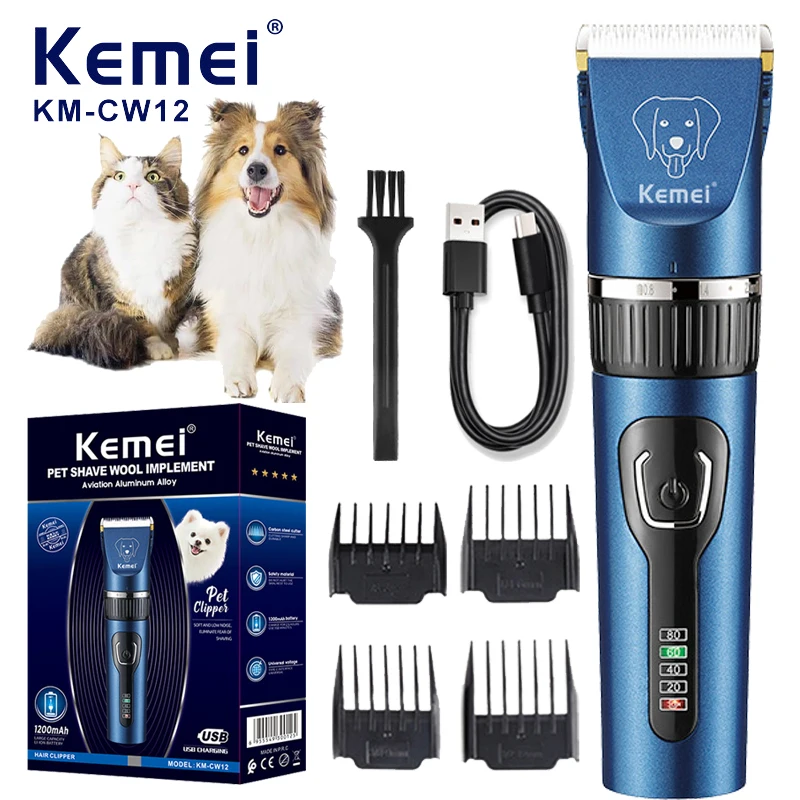 

Kemei Professional Hair Clipper Electric Barber Hair Trimmers For Men Adults Kids Cordless Rechargeable Hair Cutter Machine