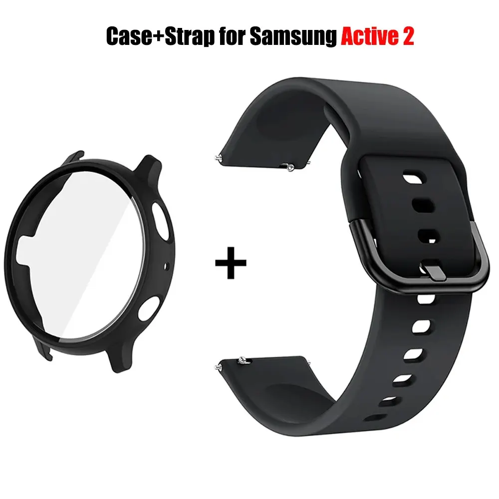 Чехол + ремешок для Samsung Galaxy Active 2 40 мм 44 мм, защитная стеклянная пленка для Active2, аксессуары для браслета, ремешки для часов 20 мм
Чехол + ремешок для Samsung Galaxy Active 2 40 мм 44 мм, защитная стеклянная пленка для Active2, аксессуары для браслета, ремешки для часов 20 мм