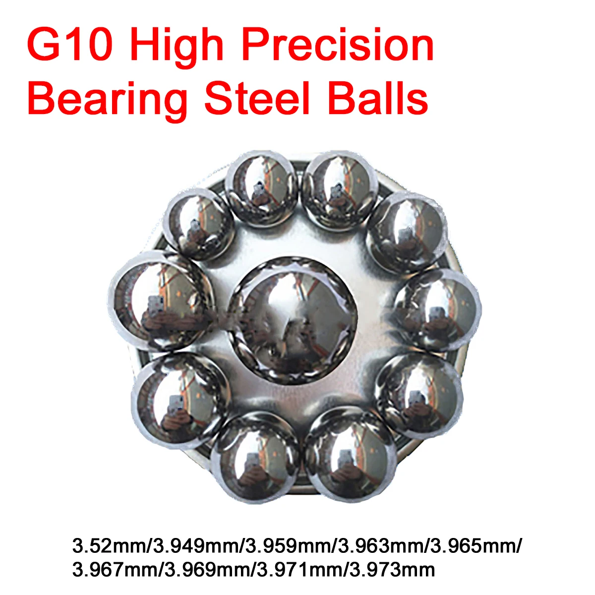 100/500/1000Pcs G10 Grade High Precision Chrome Bearing Steel Balls 3.52/3.949/3.959/3.963/3.965/3.967/3.969/3.971/3.973mm
100/500/1000Pcs G10 Grade High Precision Chrome Bearing Steel Balls 3.52/3.949/3.959/3.963/3.965/3.967/3.969/3.971/3.973mm
