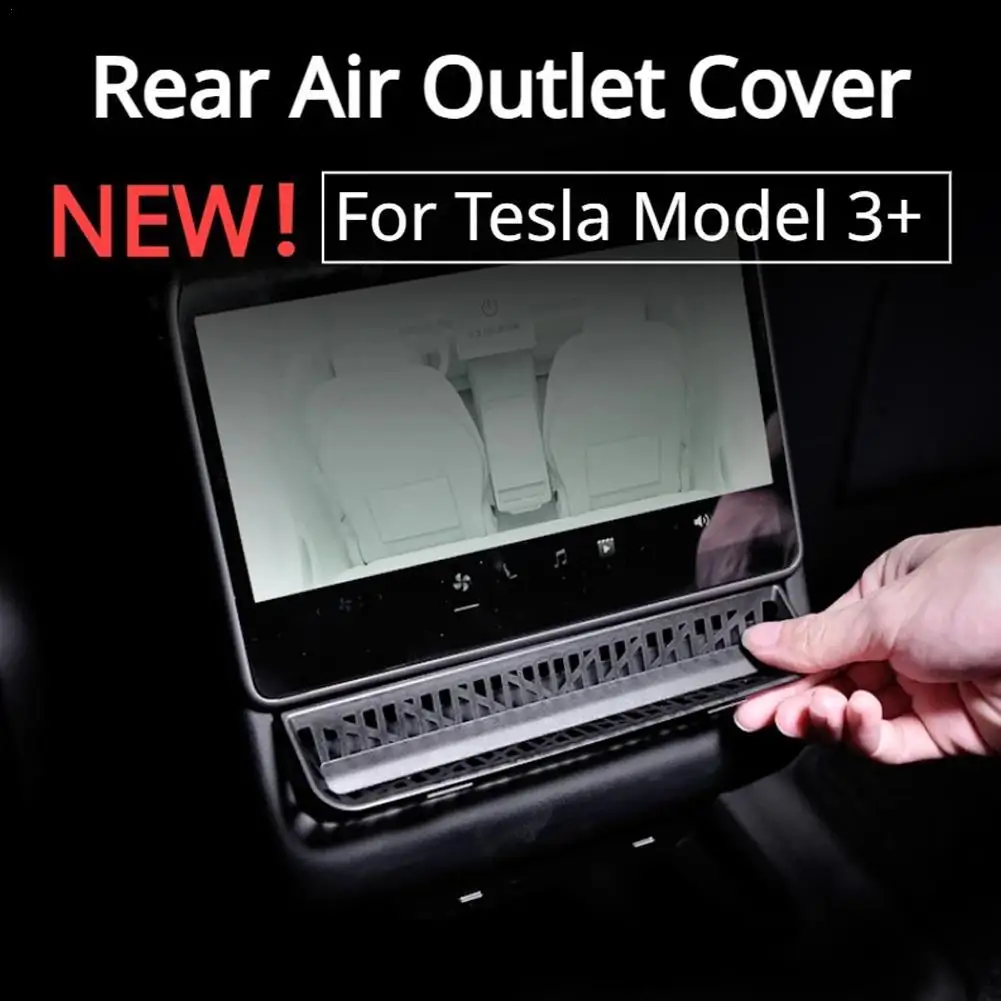 

for Tesla New Rear Air Conditioning Vent Protective Cover Anti Blocking Rear Air Outlet Cover For Model3 Highland 2024