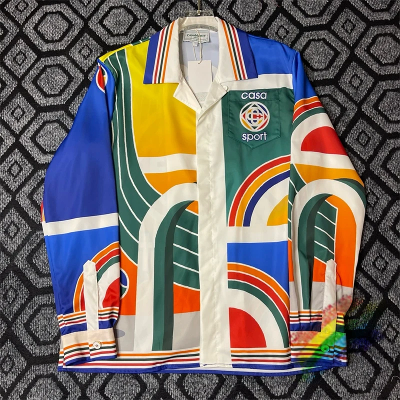 Silk Casablanca Shirt Men Women Summer 2024ss Color Printing Hawaii Beach Shirts
Silk Casablanca Shirt Men Women Summer 2024ss Color Printing Hawaii Beach Shirts