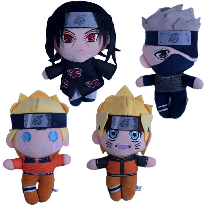 

20CM New Naruto Plush Doll Creative Cute Pillow Kakashi Uchiha Itachi Simulation Doll Children's Birthday Gift Collection Toys