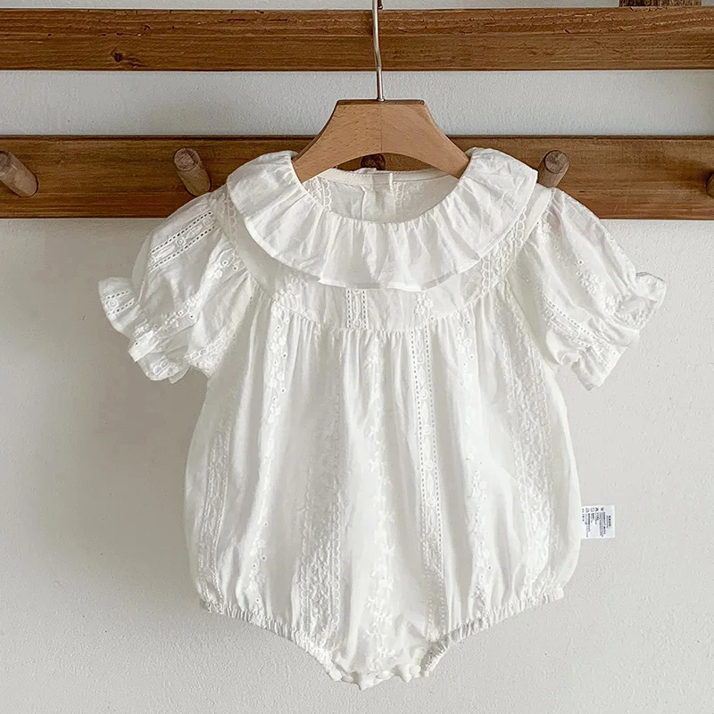 Korean Style Toddler Baby Girl Romper Short Sleeved Cotton Solid Color Infant Baby Girls Jumpsuit Baby Girls Clothes For Summer
Korean Style Toddler Baby Girl Romper Short Sleeved Cotton Solid Color Infant Baby Girls Jumpsuit Baby Girls Clothes For Summer
