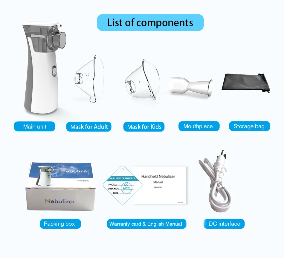 Generic Medical Mesh Nebulizer Handheld Asthma Inhaler Silent Jumia