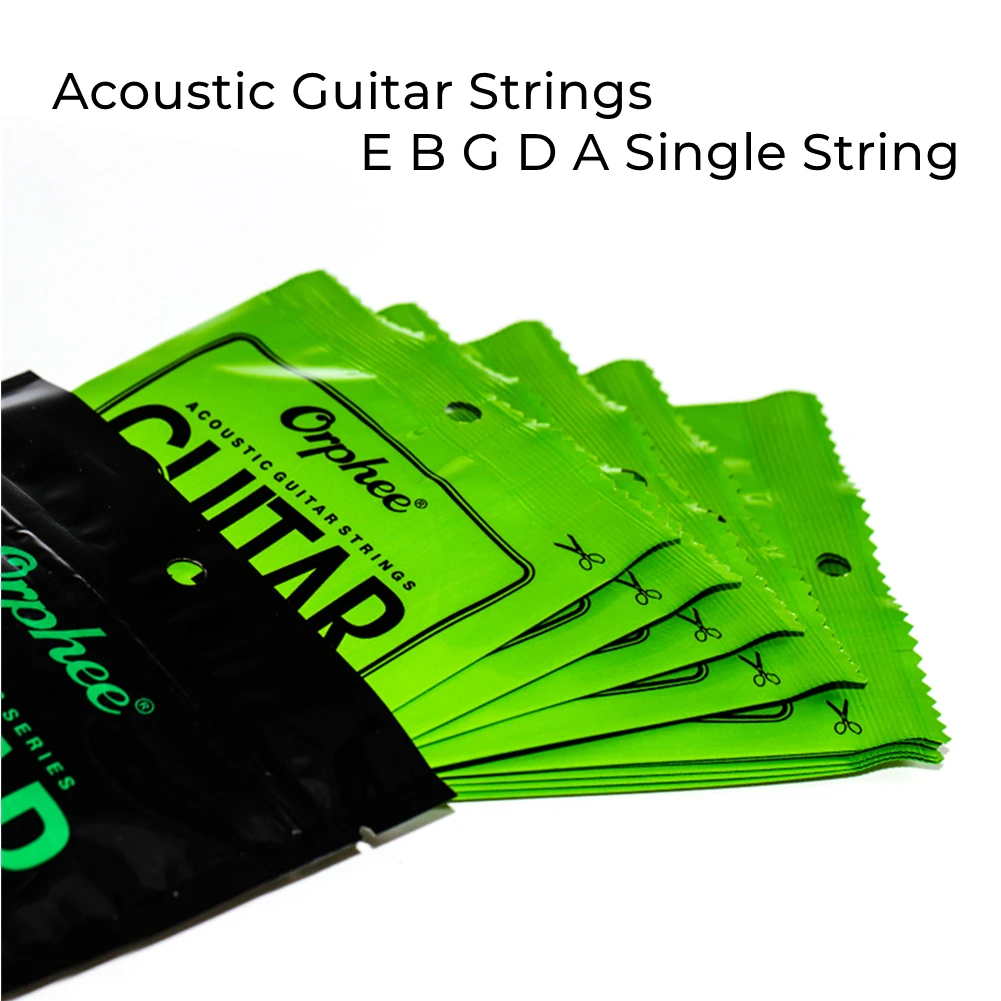 Acoustic Guitar Strings Single String Hexagonal Carbon Steel Nickel Alloy Gauge 010 014 023 030 039 047 Instruments Parts
Acoustic Guitar Strings Single String Hexagonal Carbon Steel Nickel Alloy Gauge 010 014 023 030 039 047 Instruments Parts
